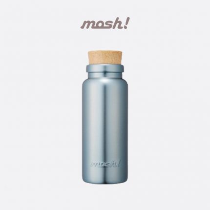 Botol Minum Termos Mosh Cork Bottle Light Stainless - Light Blue